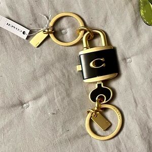 Coach Lock and Key Keychains